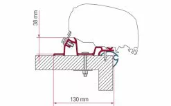 Fiamma Markisenadapter Kit Caravan Standard Dachmontage