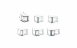 Fiamma Privacy Room / Caravanstore ZIP XL Frontpanel Für Markisenvorzelte 20 Cm -Campingzelte Verkaufsgeschäft 347223 2244313