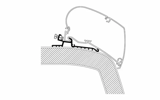 Thule Markisenadapter Hymer SX 6,0m 3 Thule Markisenadapter Hymer SX 6,0m