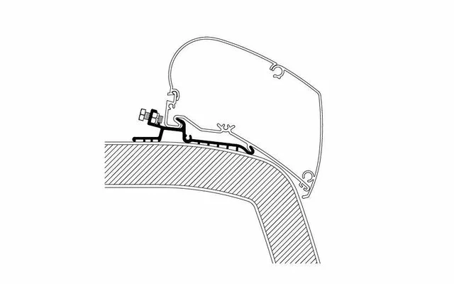 Thule Markisenadapter Hymer SX 3,5m 4 Thule Markisenadapter Hymer SX 3,5m – Bild 2