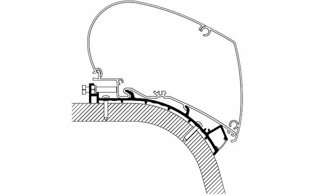 Thule Eriba Touring 820 Markisenadapter 5,0 M 3 Thule Eriba Touring 820 Markisenadapter 5,0 M