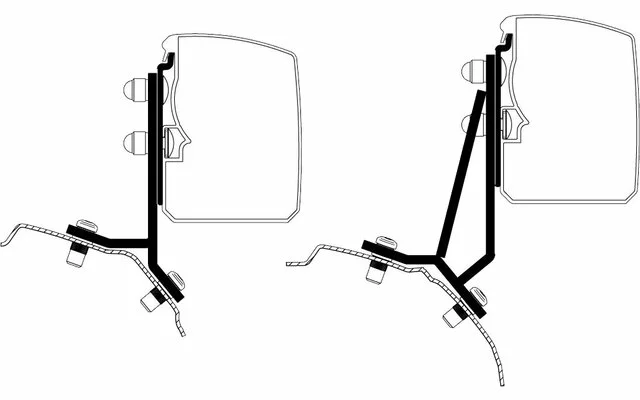 Thule Omnistor 3200 Markisenadpater Ford Transit / Tourneo Custom LHD 4 Thule Omnistor 3200 Markisenadpater Ford Transit / Tourneo Custom LHD – Bild 2