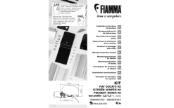 Fiamma Kit Fiat Ducato / Citroën Jumper / Peugeot Boxer - Low Profile L2-L3 - Ab 2006 Markisenadapter Für Fiamma F80 / F65 Schwarz