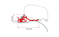 Fiamma Kit Ducato/Jumper/Boxer H2 Markisenhalterung