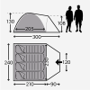 Kampa Brighton 4 Kuppelzelt Grey -Campingzelte Verkaufsgeschäft 604643 4342859
