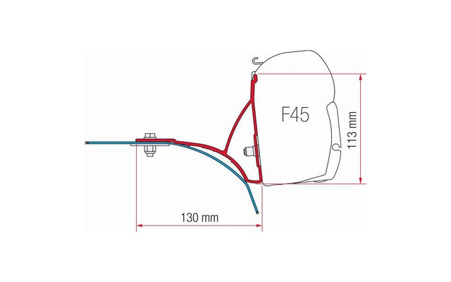 Fiamma Kit Ducato Roof Rack Markisenhalterung 3 Fiamma Kit Ducato Roof Rack Markisenhalterung