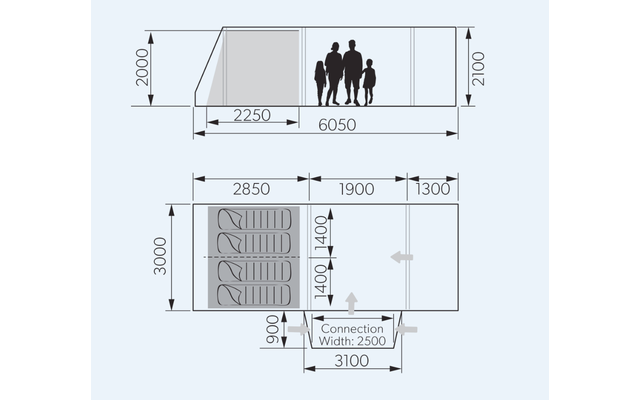 Dometic Rarotonga DA FTT 401 AIR LH Aufblasbares Driveaway Vorzelt 3 M Modell Links 8 Dometic Rarotonga DA FTT 401 AIR LH Aufblasbares Driveaway Vorzelt 3 M Modell Links – Bild 6