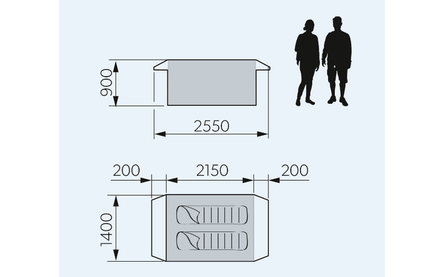 Dometic Pico FTC 2X2 TC Aufblasbares Campingzelt Für Zwei Personen 3 Dometic Pico FTC 2X2 TC Aufblasbares Campingzelt Für Zwei Personen