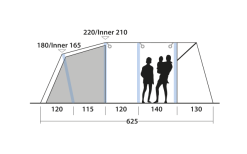 Outwell Avondale 5PA Tunnelzelt -Campingzelte Verkaufsgeschäft 737549 4971986