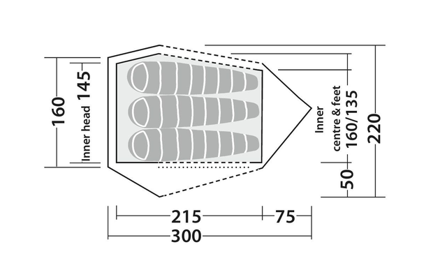 Robens Challenger 3XE Tunnelzelt Grün 6 Robens Challenger 3XE Tunnelzelt Grün – Bild 4