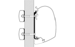 Thule Universal Markisenadapter Für Omnistor 4900 / 5200 / 8000 3 M -Campingzelte Verkaufsgeschäft 789530 5202497