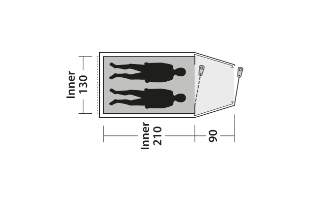 Outwell Earth 2 Doppelbeschichtetes Zelt 4 Outwell Earth 2 Doppelbeschichtetes Zelt – Bild 2